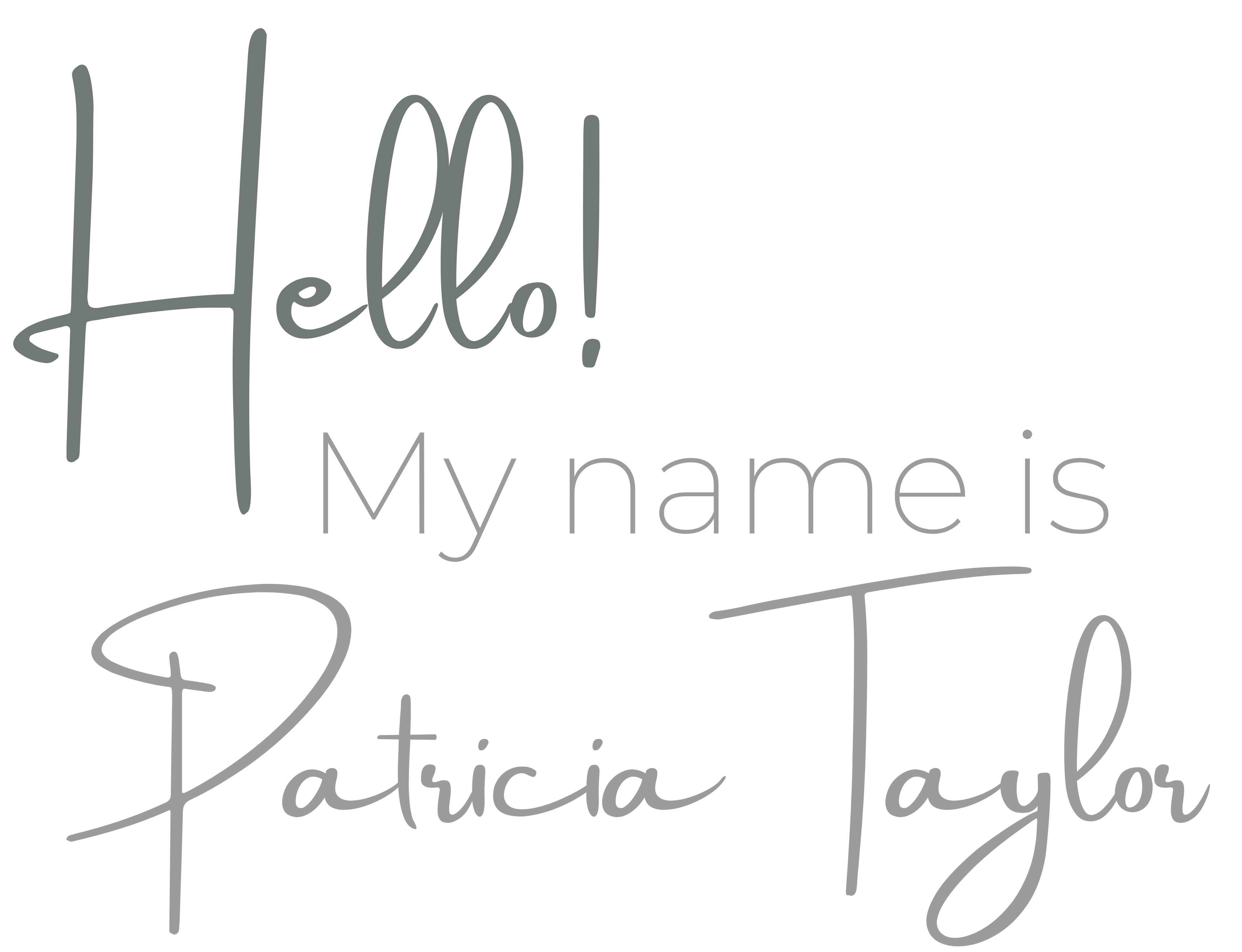 Hello, my name is Patricia